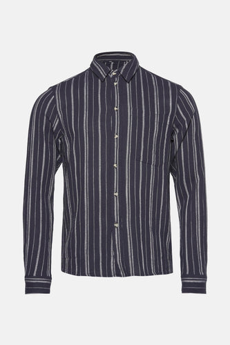 Hemd met lange mouwen - Blauw - SOLID