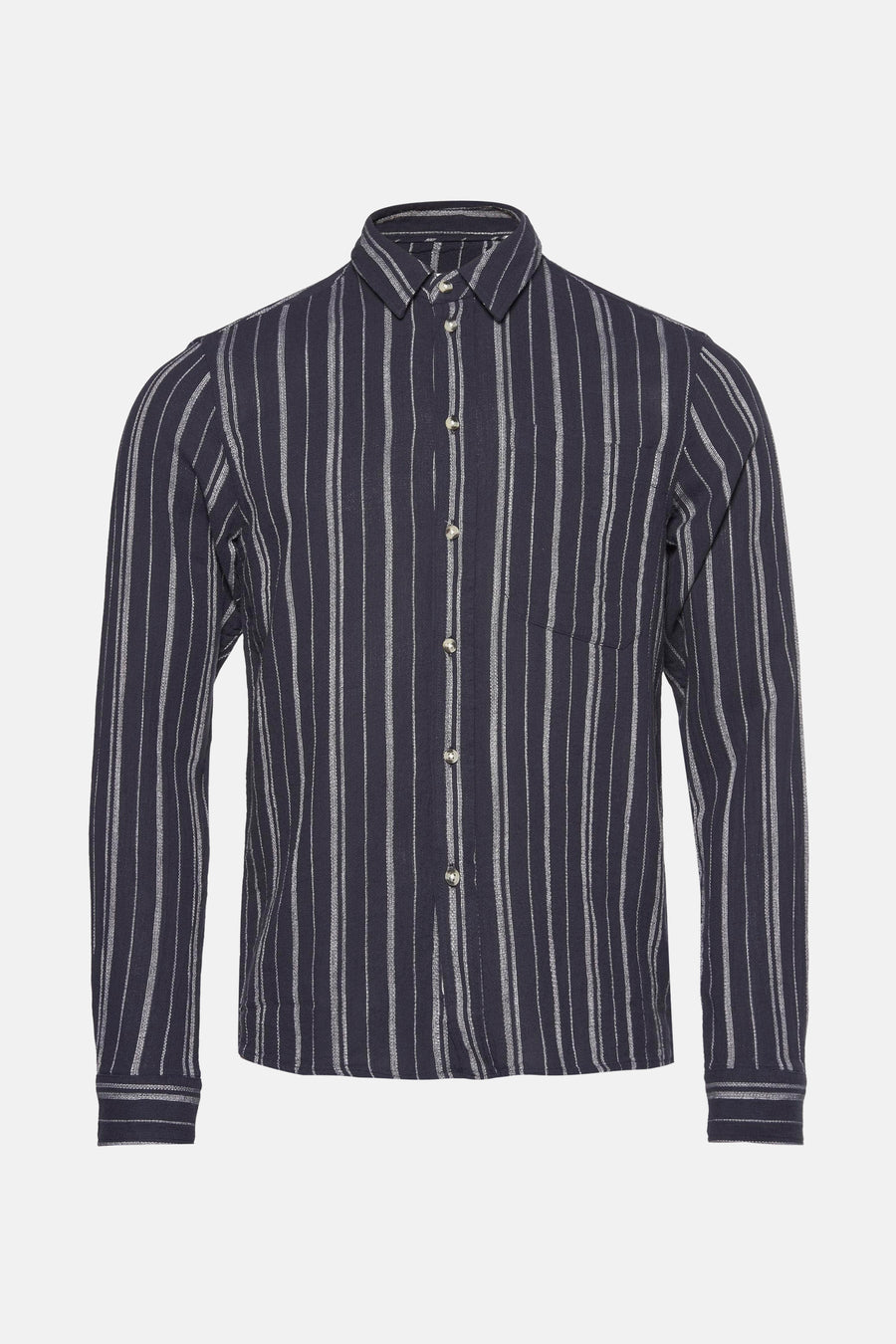 Hemd met lange mouwen - Blauw - SOLID