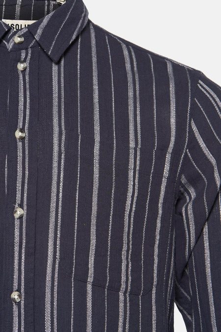 Chemise (manches longues) Bleu - SOLID