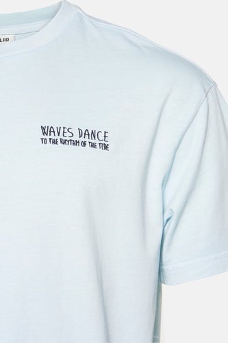 T-shirt met korte mouwen - blauw - SOLID