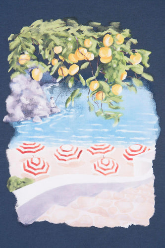 T-shirt met korte mouwen - blauw - SOLID