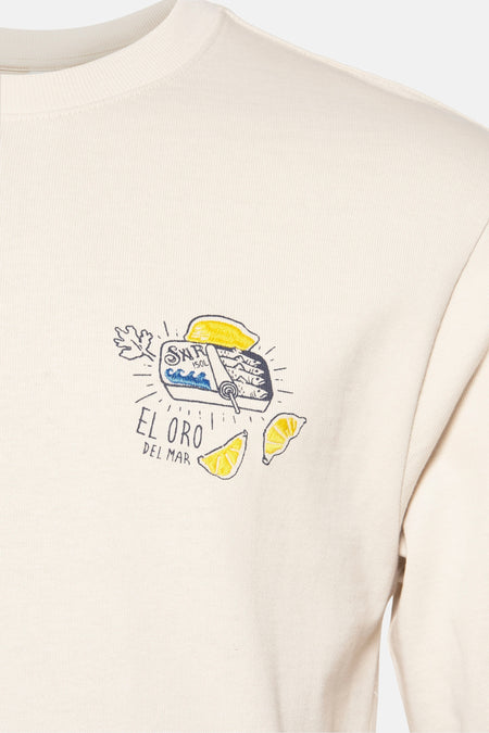 T-shirt (manches longues) Écru - SOLID