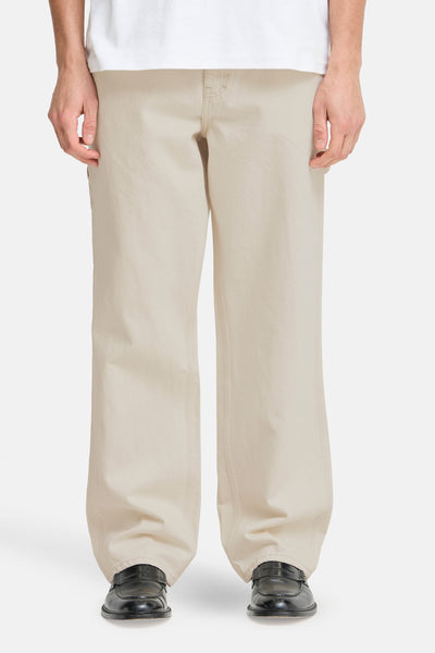 Jeans wide Off white denim - SOLID