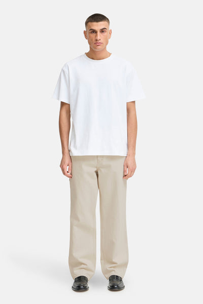 Jeans wide Off white denim - SOLID