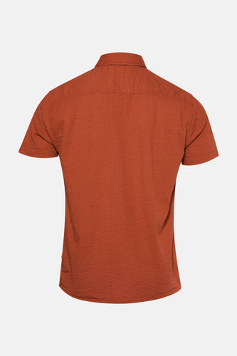 Chemise à manches courtes - Orange - SOLID