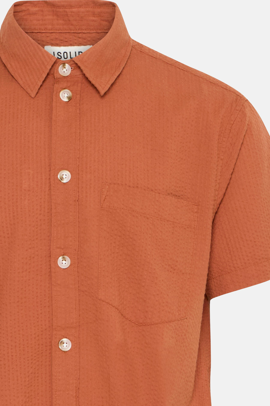 Chemise à manches courtes - Orange - SOLID