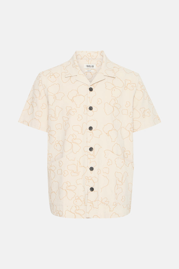 Hemd (korte mouwen) Beige - SOLID