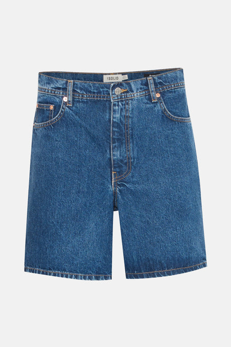short en jean Mid blue denim - SOLID