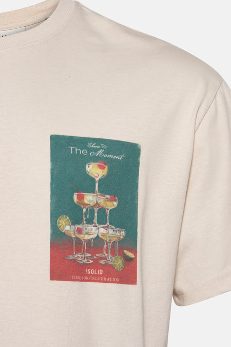 T-shirt (manches courtes) Écru - SOLID