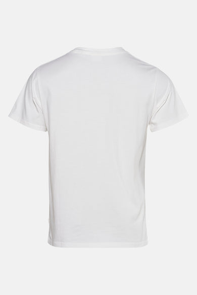 Wit T-shirt met korte mouwen van SOLID, effen design zonder verdere details, achterkant.
