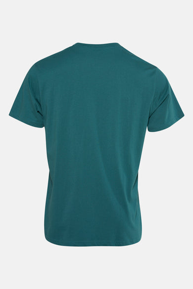 T-shirt turquoise à manches courtes de SOLID, dos uni, col rond classique.