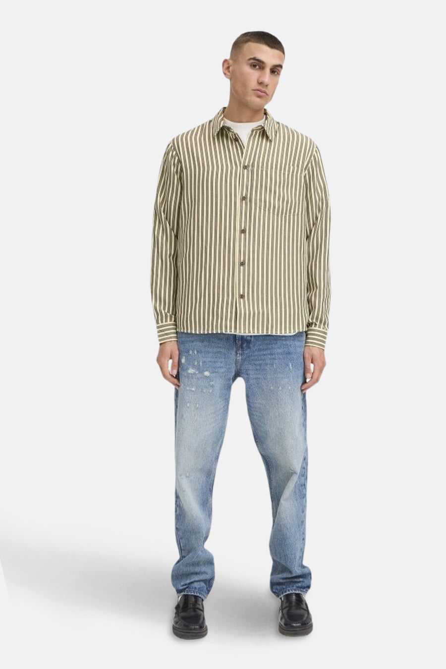 Chemise à manches longues - écru - SOLID