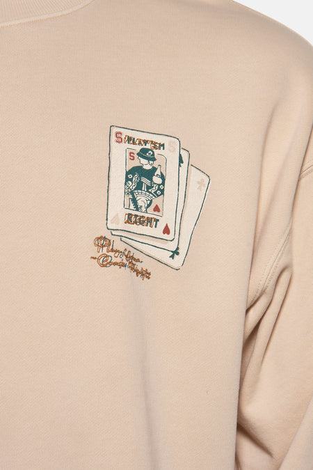 Sweat col O Écru - SOLID