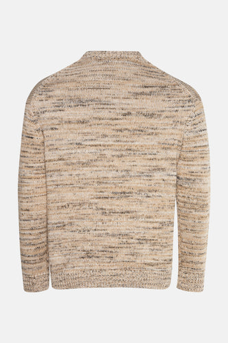 Pull à col rond - beige - SOLID