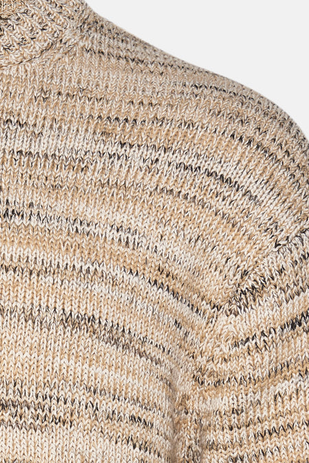 Pull col O Beige - SOLID
