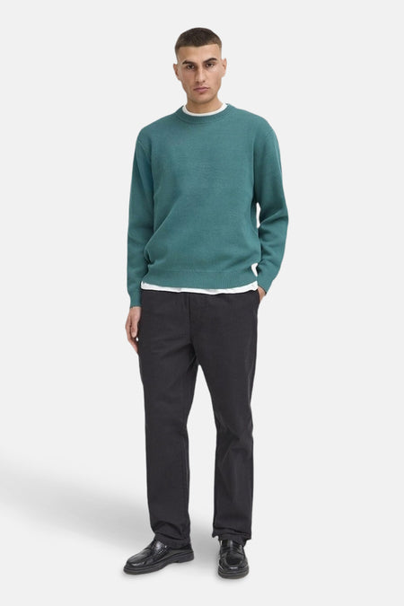 Trui met ronde hals groen - SOLID