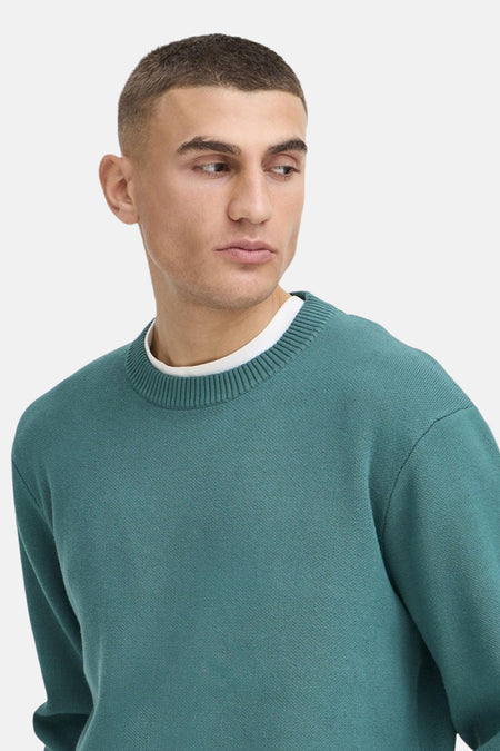 Trui met ronde hals groen - SOLID