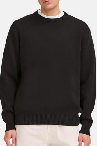 Pull col O noir - SOLID