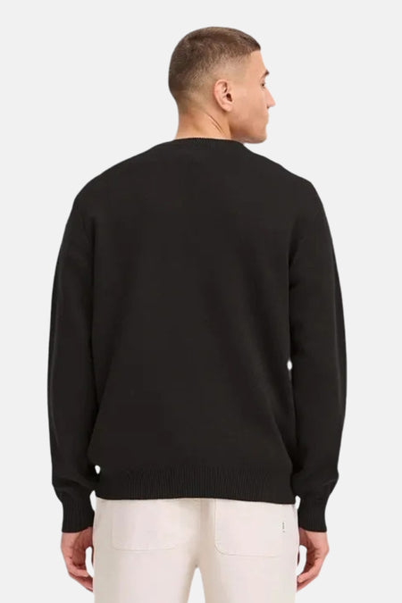 Trui met ronde hals zwart - SOLID
