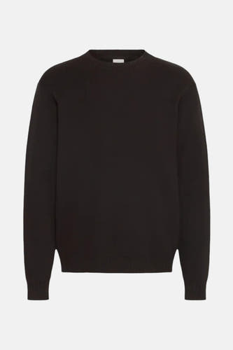 Pull noir avec col rond de SOLID, dans un design uni.