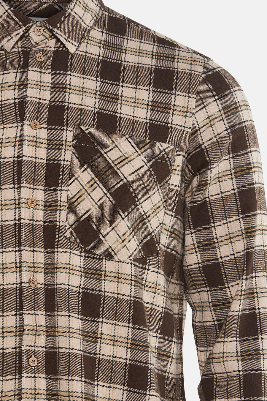 Hemd met lange mouwen - bruin - SOLID