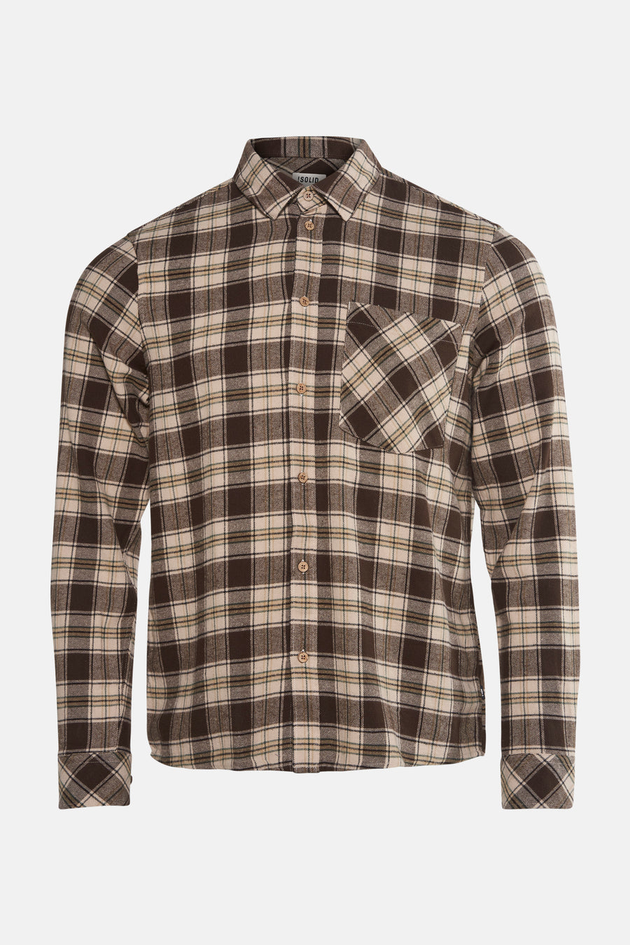 Hemd met lange mouwen - bruin - SOLID