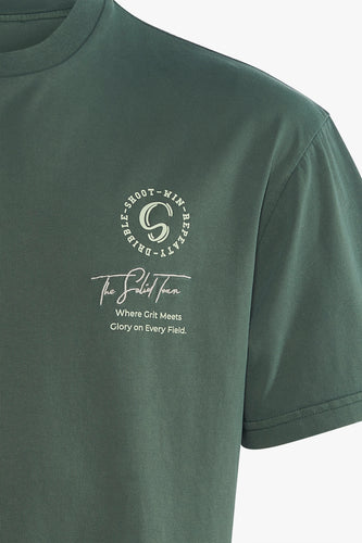 T-shirt met korte mouwen - groen - SOLID