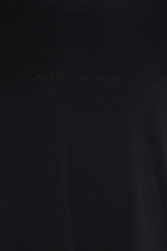 T-shirt met korte mouwen - zwart - SOLID