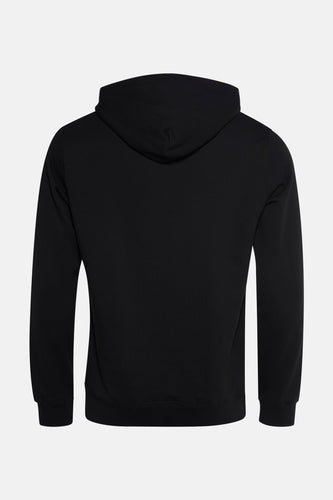 Sweater met kap zwart - SOLID
