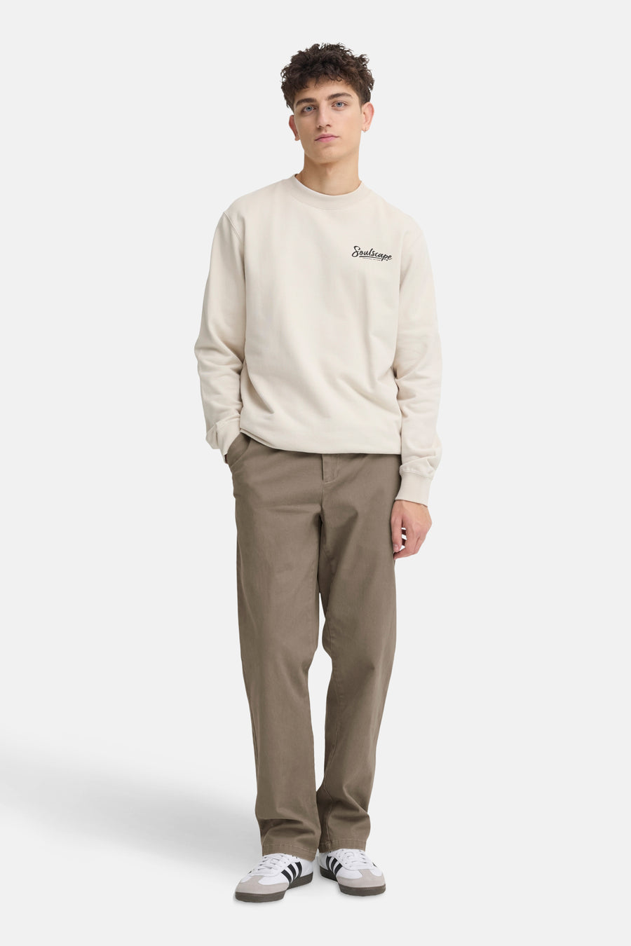 Chino bruin - SOLID - SOLID - 2