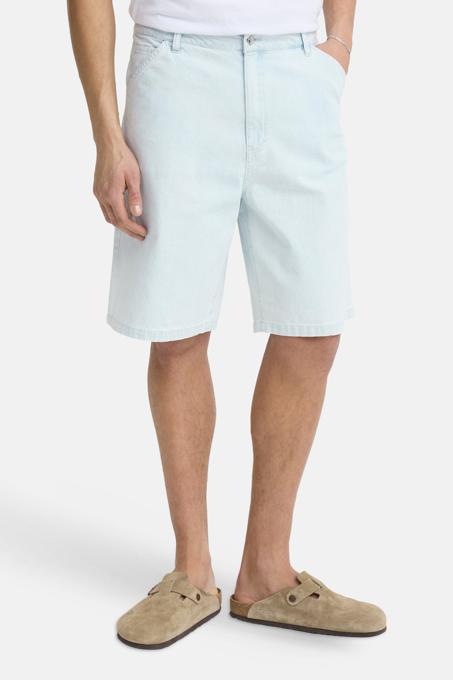 Short light blue denim - SOLID