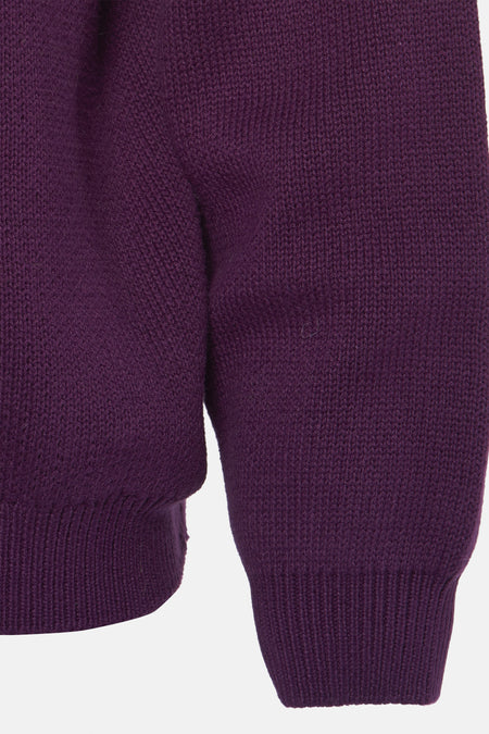 Sweat-shirt marron avec col rond de REDEFINED REBEL, en tissu finement tricoté et manches rayées.