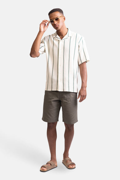 Chemise à manches courtes - écru