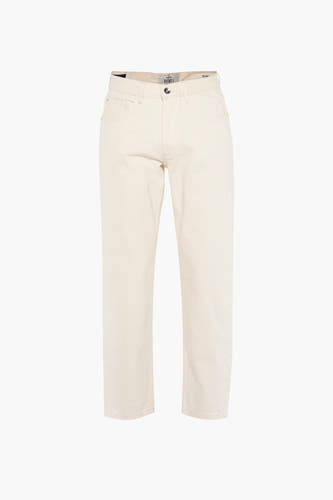 Ecru straight jeans van REDEFINED REBEL, met een effen patroon en rechte pijpen.