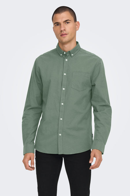 Hemd met lange mouwen - groen