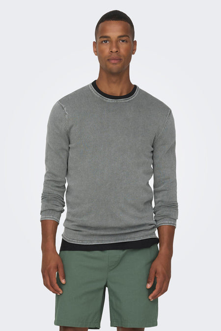 Trui met ronde hals Grijs - ONLY & SONS®
