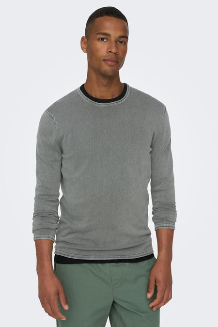 Trui met ronde hals Grijs - ONLY & SONS®