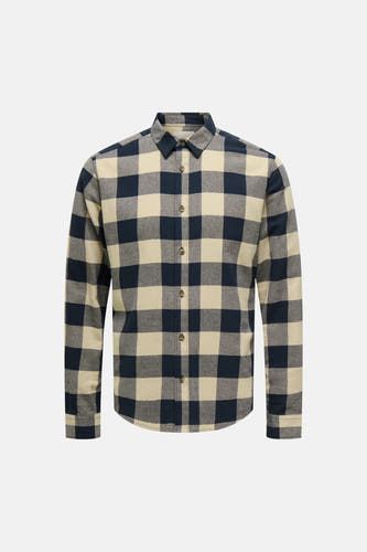 Hemd met lange mouwen - blauw