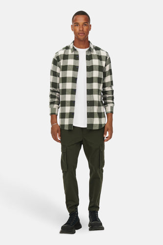 Chemise à manches longues - vert - ONLY & SONS®