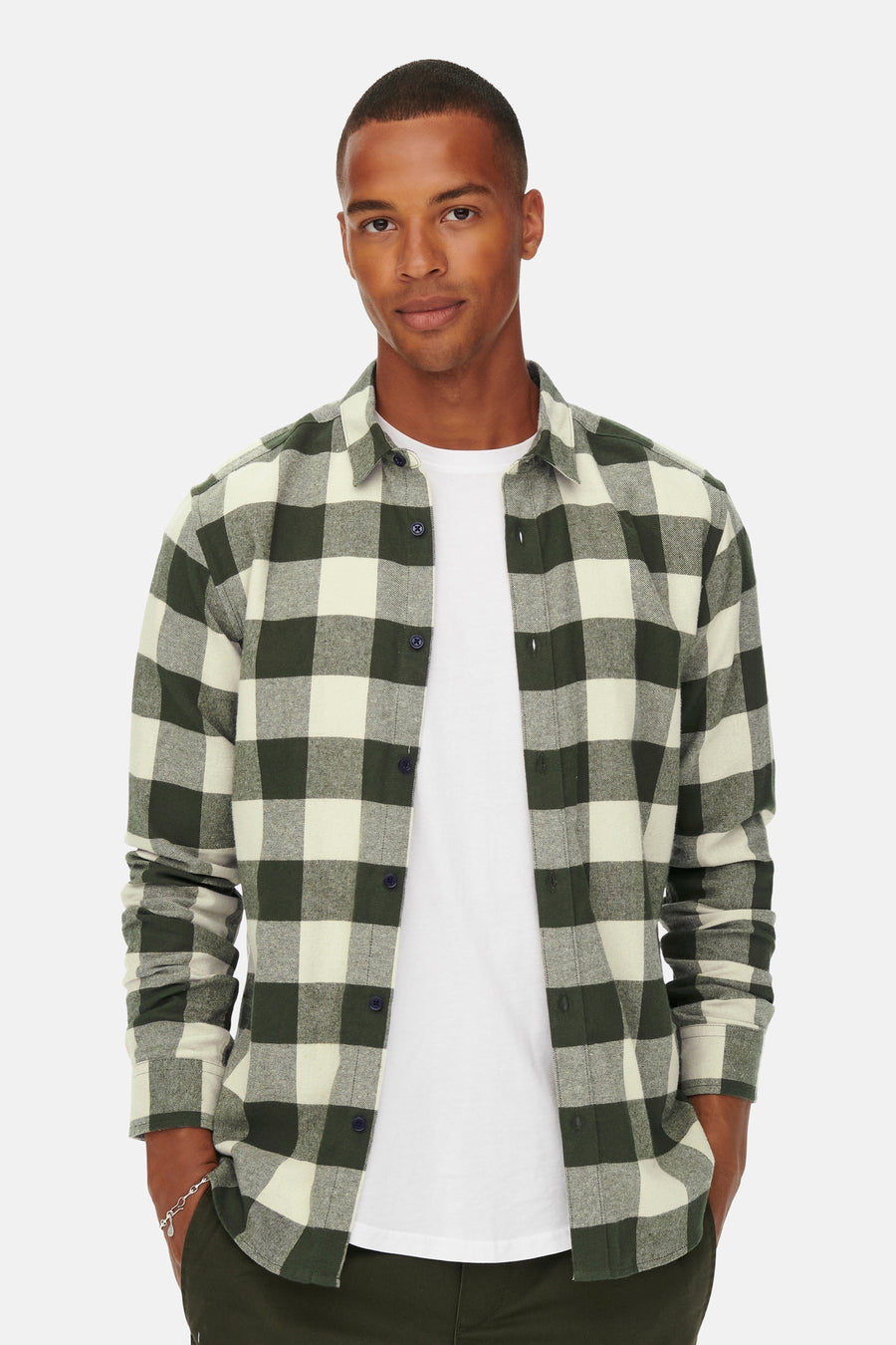 Chemise à manches longues - vert - ONLY & SONS®