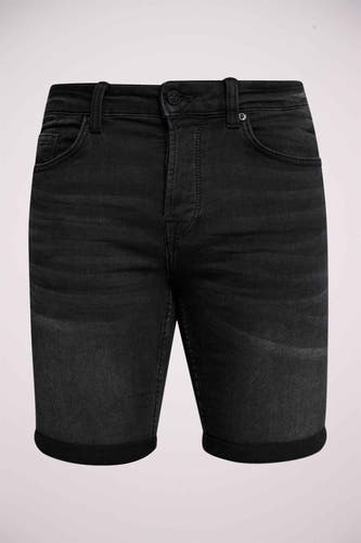 Short - black denim