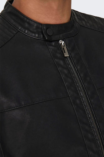 Leren jas - zwart - ONLY & SONS®