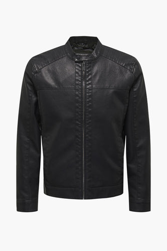 Leren jas - zwart - ONLY & SONS®