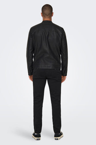 Leren jas - zwart - ONLY & SONS®