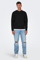 Sweater met ronde hals Zwart - ONLY & SONS®