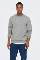 Sweater met ronde hals Grijs - ONLY & SONS®