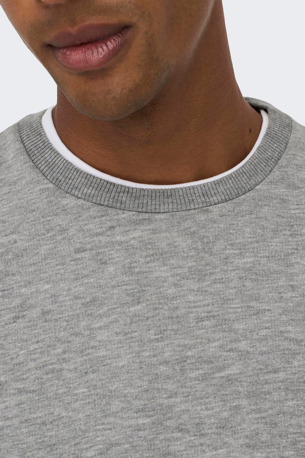 Sweat col O Gris - ONLY & SONS®