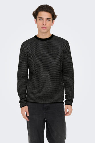 Trui met ronde hals zwart - ONLY & SONS®