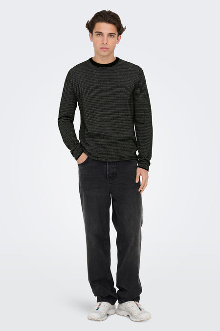 Pull col O noir - ONLY & SONS®