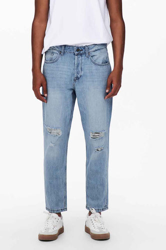 Tapered jeans - light blue denim - ONLY & SONS® - 4
